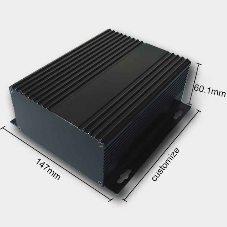 Scatola di estrusione in alluminio per elettronica